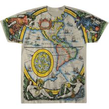 Alternate Image 1 for Old World Map Shirt